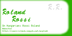 roland rossi business card